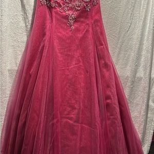 Pink sequins, ball gown, prom, dress, 20+ women dress fancy David’s bridal tulle